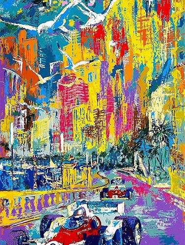 TYmall Rompecabezas, 1000 piezas rompecabezas niños adultos c 1970s Mónaco Gran Premio de Automóviles de Carreras de Automóviles Anuncio Vintage