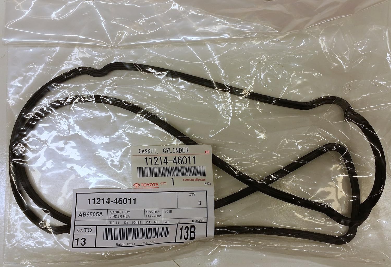 Lexus 1121446011, Engine Valve Cover Gasket Automotive