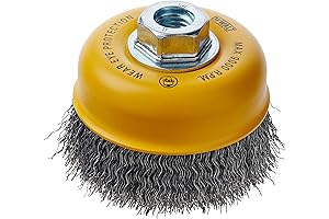 DEWALT Heavy-Duty Wire Cup Brush for Effective Rust and Paint Removal