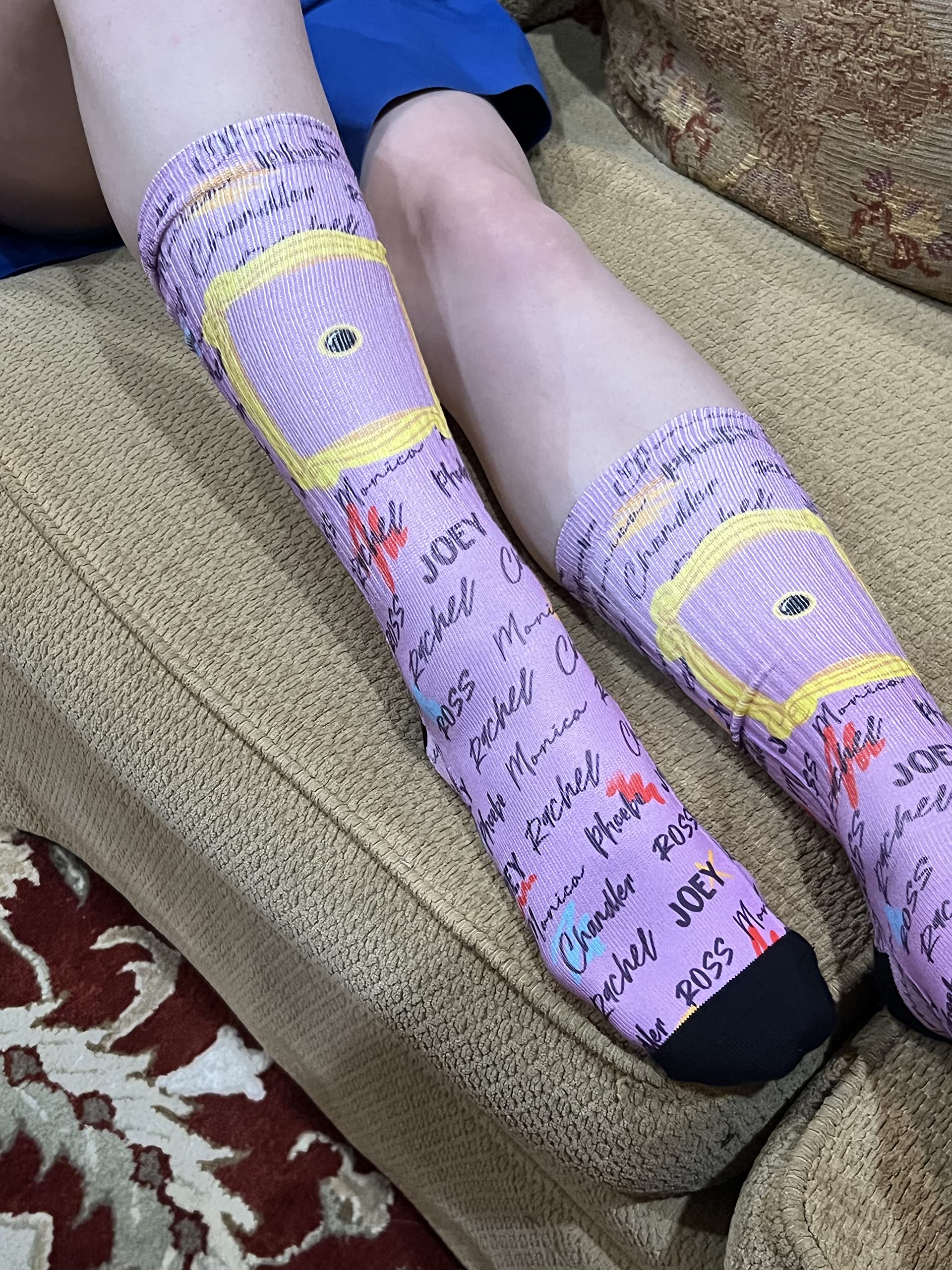 Spoontiques Calcetines divertidos de tripulación, talla única para la mayoría de amigos.