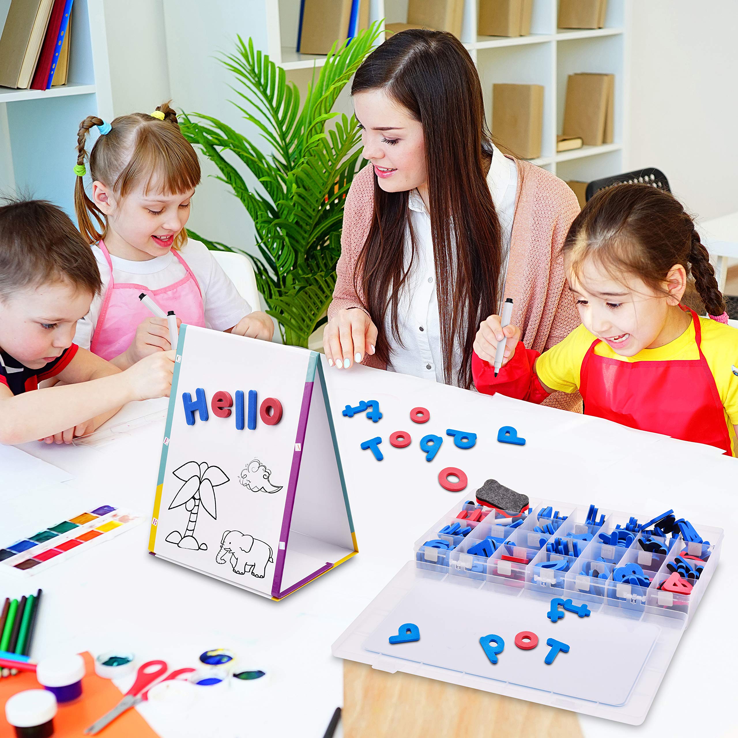 Buy INNOCHEER Classroom Letters and Numbers Kit with Easel