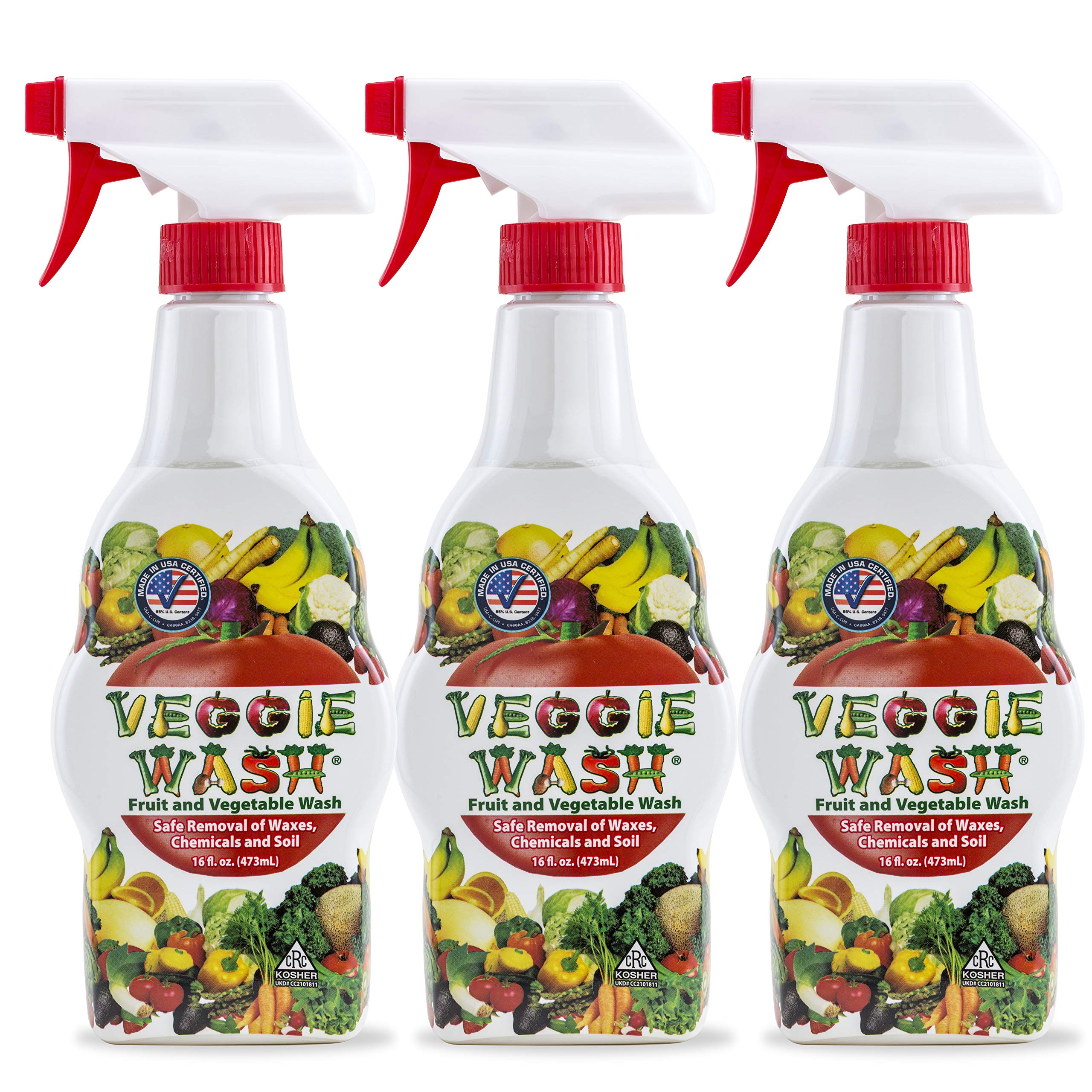 Buy Veggie Wash All Natural Fruit and Vegetable Wash Sprayer, 16Ounce