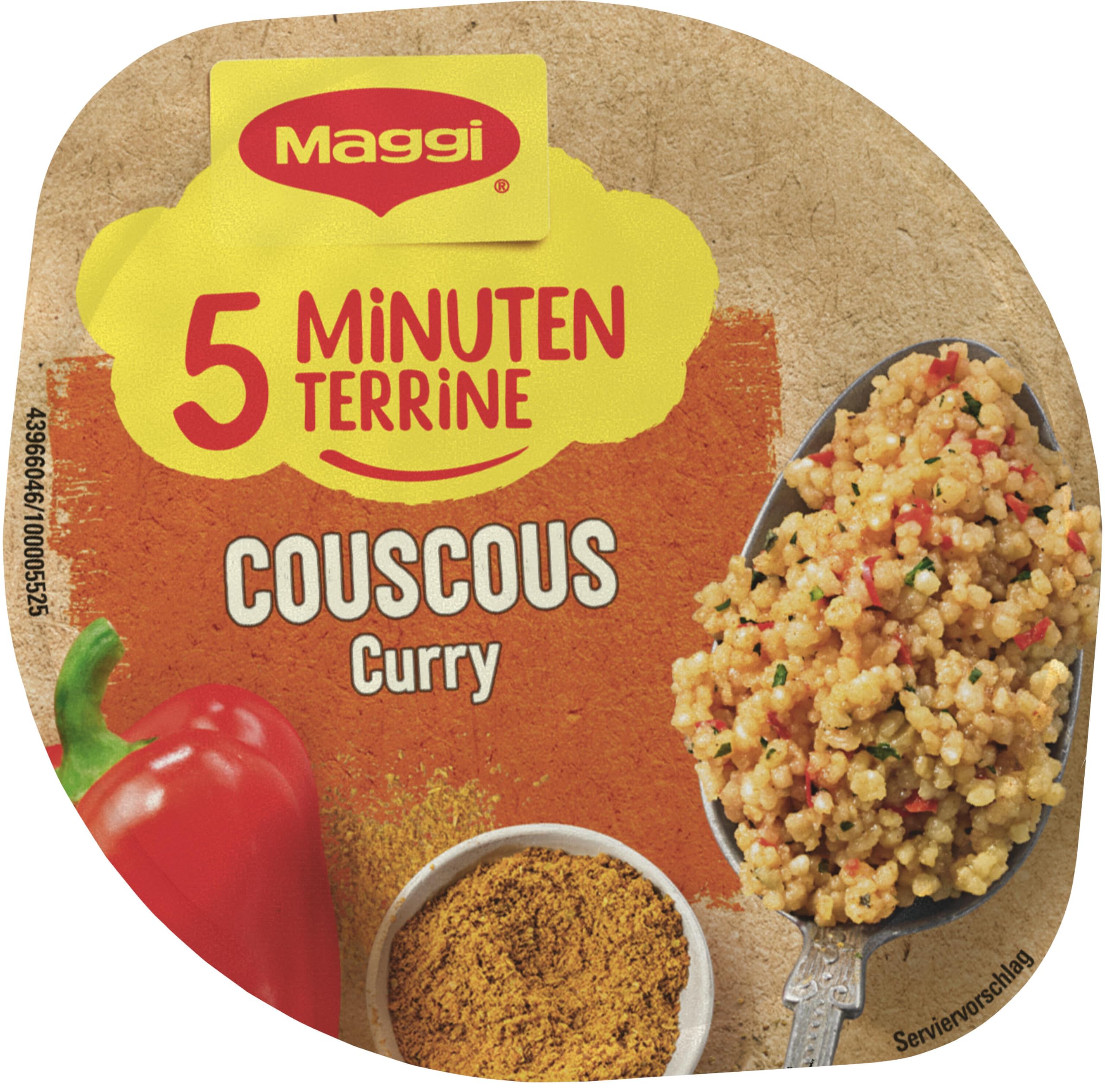 MAGGI Magic Orient Couscous Curry, leckeres Fertiggericht, Instant-Nudeln, aromatisch-pikant, mit Gemüse verfeinert, 8er Pack (8 x 70g)