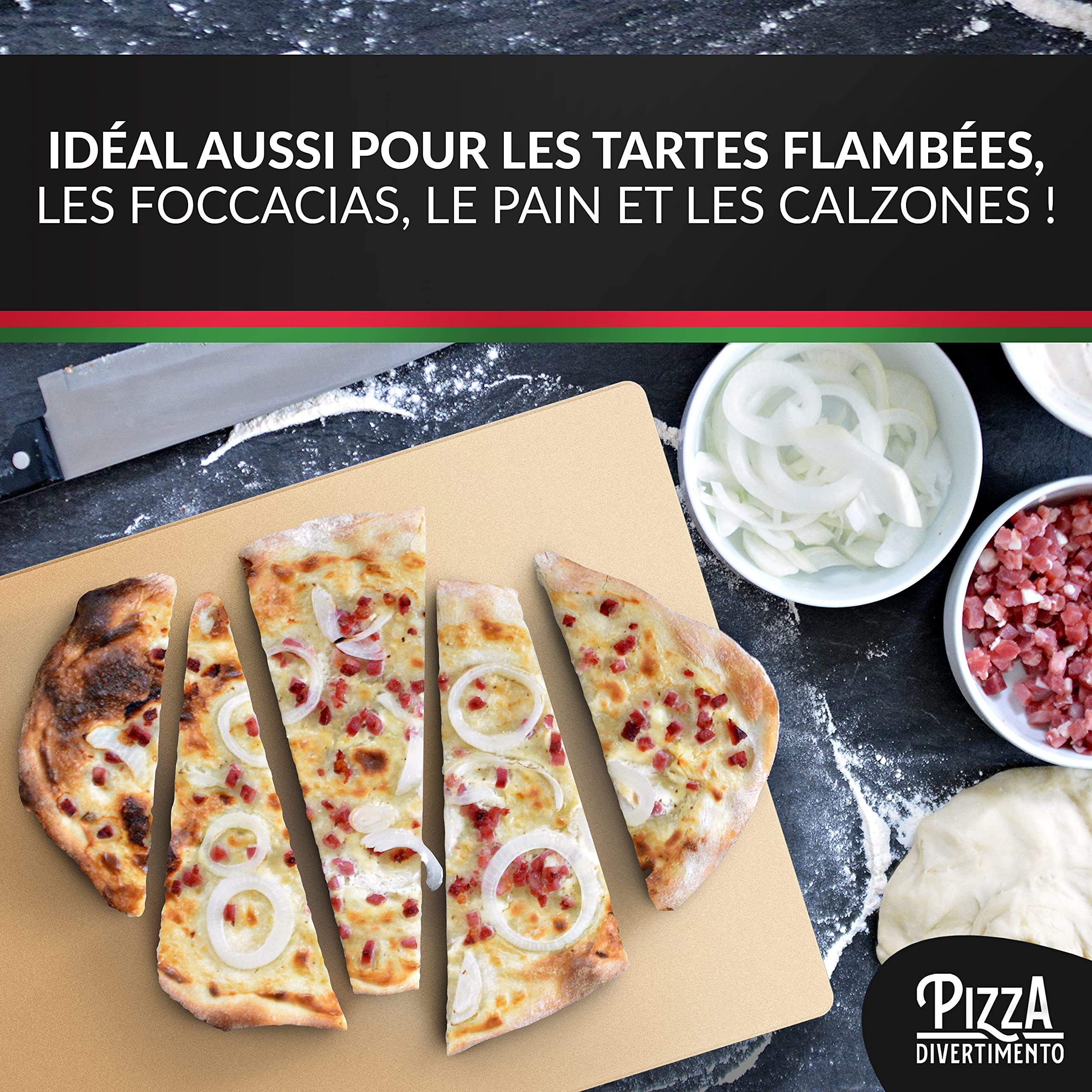 Test du set pierre à pizza et pelle : design innovant pour cuisson optimale