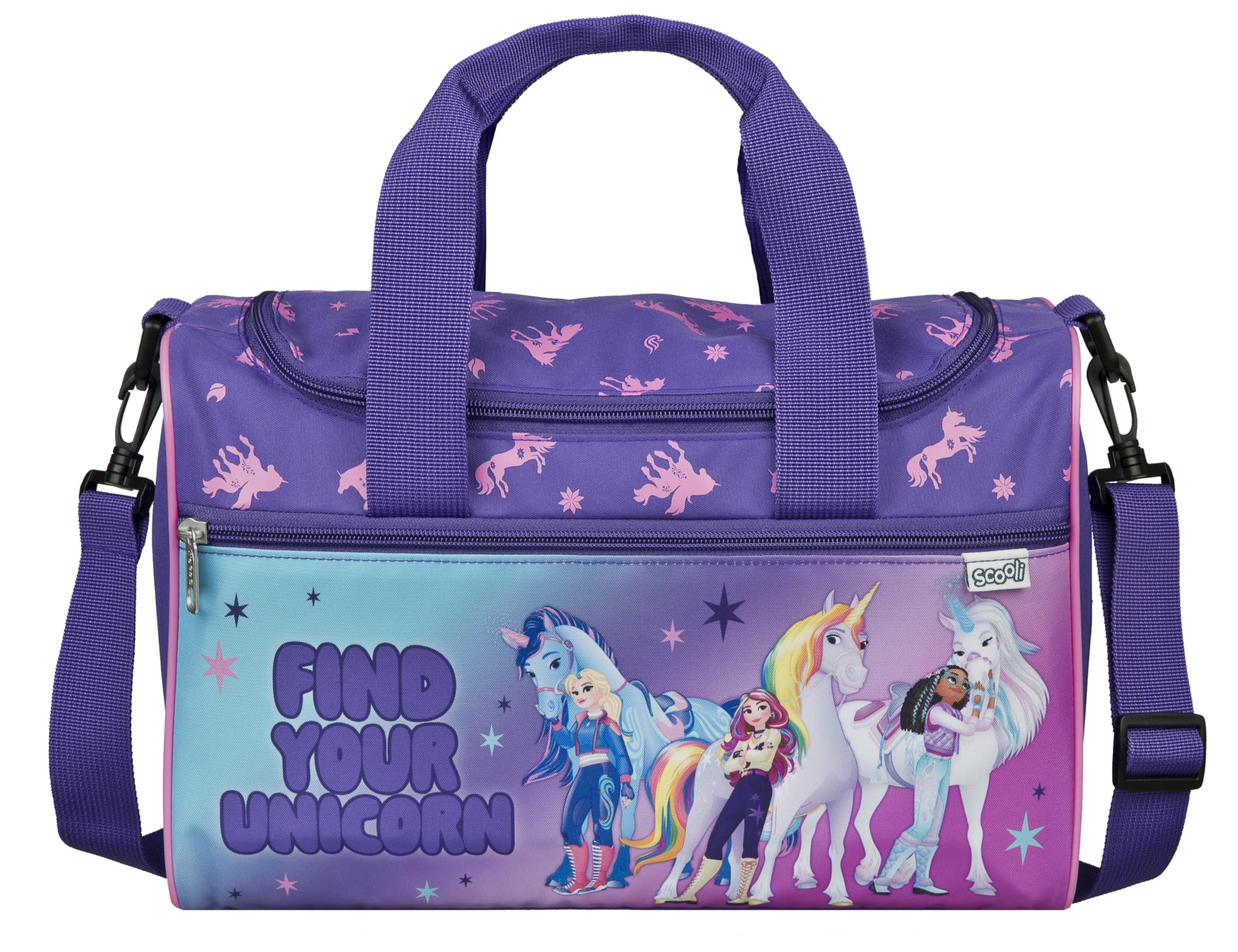 Scooli - Sac de Sport pour Enfants - 23 x 35 x 16 cm - Grand Compartiment Principal - bandoulière réglable - Accessoire Scolaire - Sac bandoulière