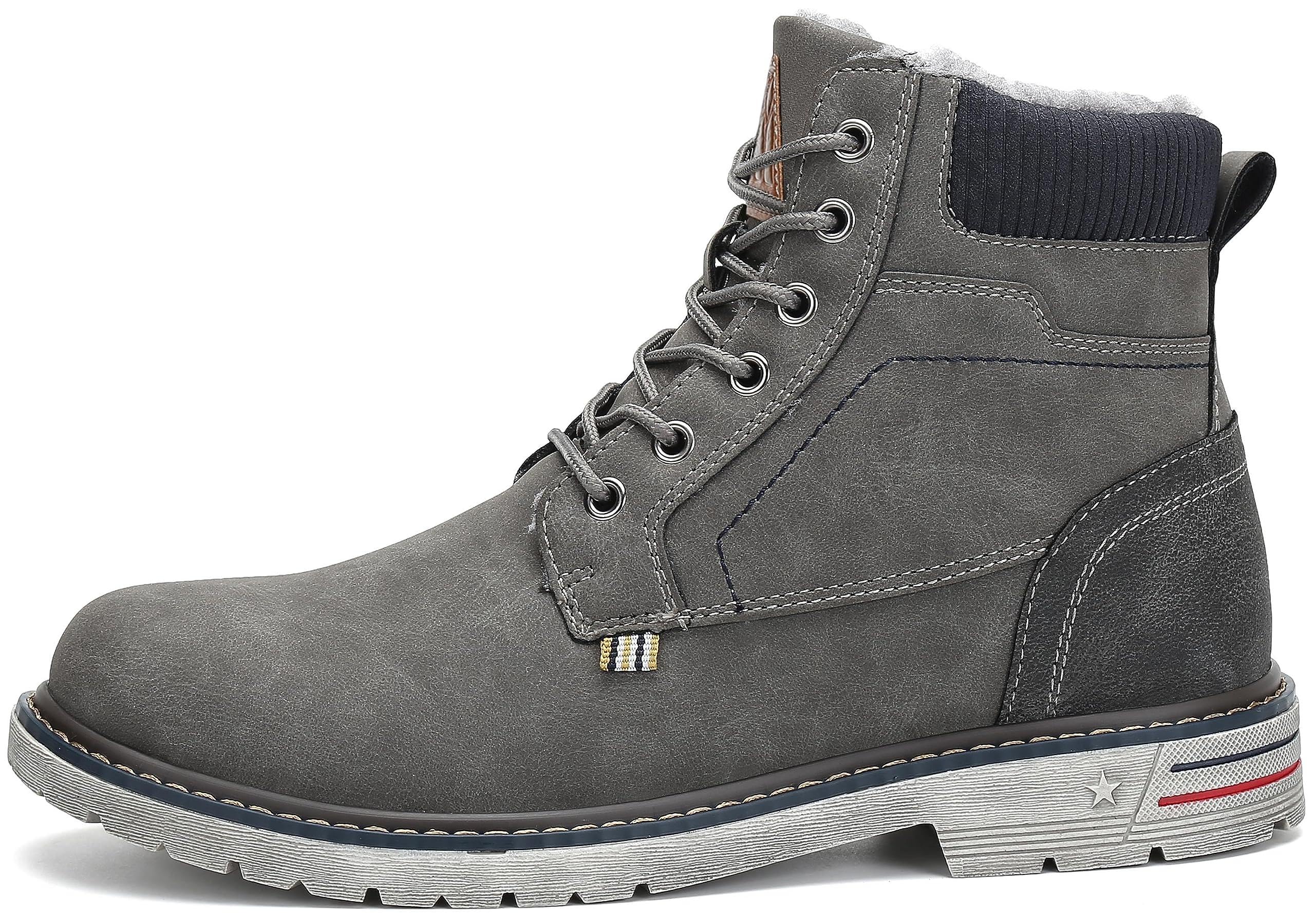 Mishansha Scarpe Uomo Stivaletti da Trekking Eleganti Scarpe da Ginnastica Stivali da Escursionismo Invernali Impermeabile Outdoor