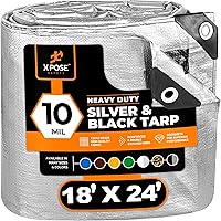 Vista 22 de Xpose Safety - Lona de poliéster resistente, 0.394 pulgadas de grosor, resistente al agua, con protección contra rayos UV, reversible