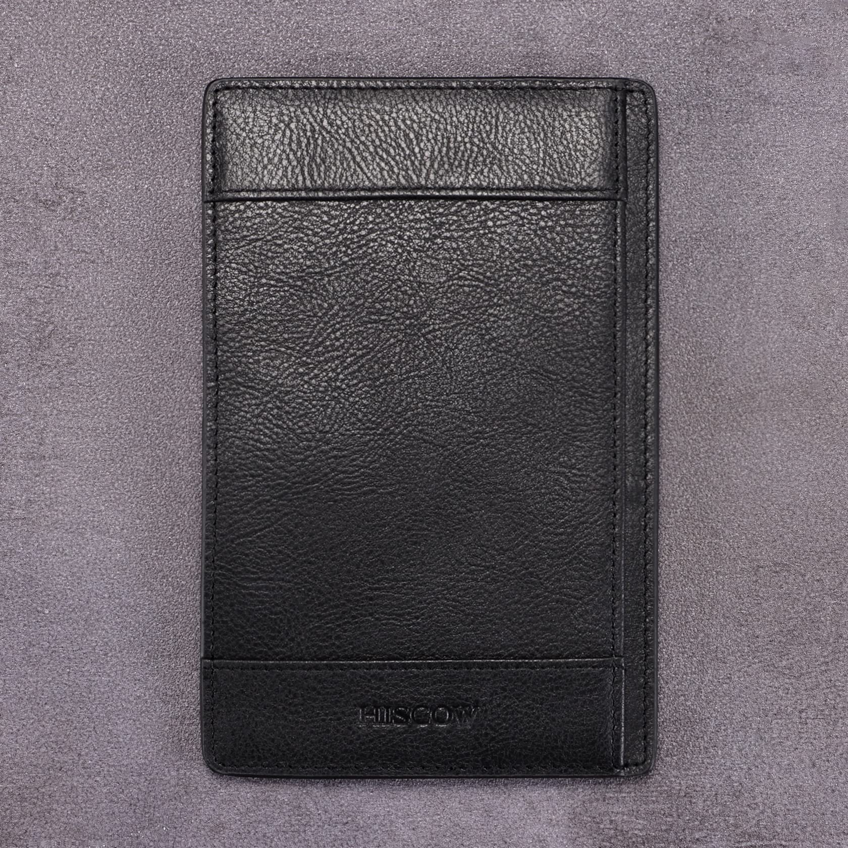 HISCOW Cuaderno De Notas Y Bolsillo De Piel Italiano – Bloc De Notas De 3 X 5 Pulgadas Con Soporte Seguro Para Bolígrafos, Organizador Recargable Para