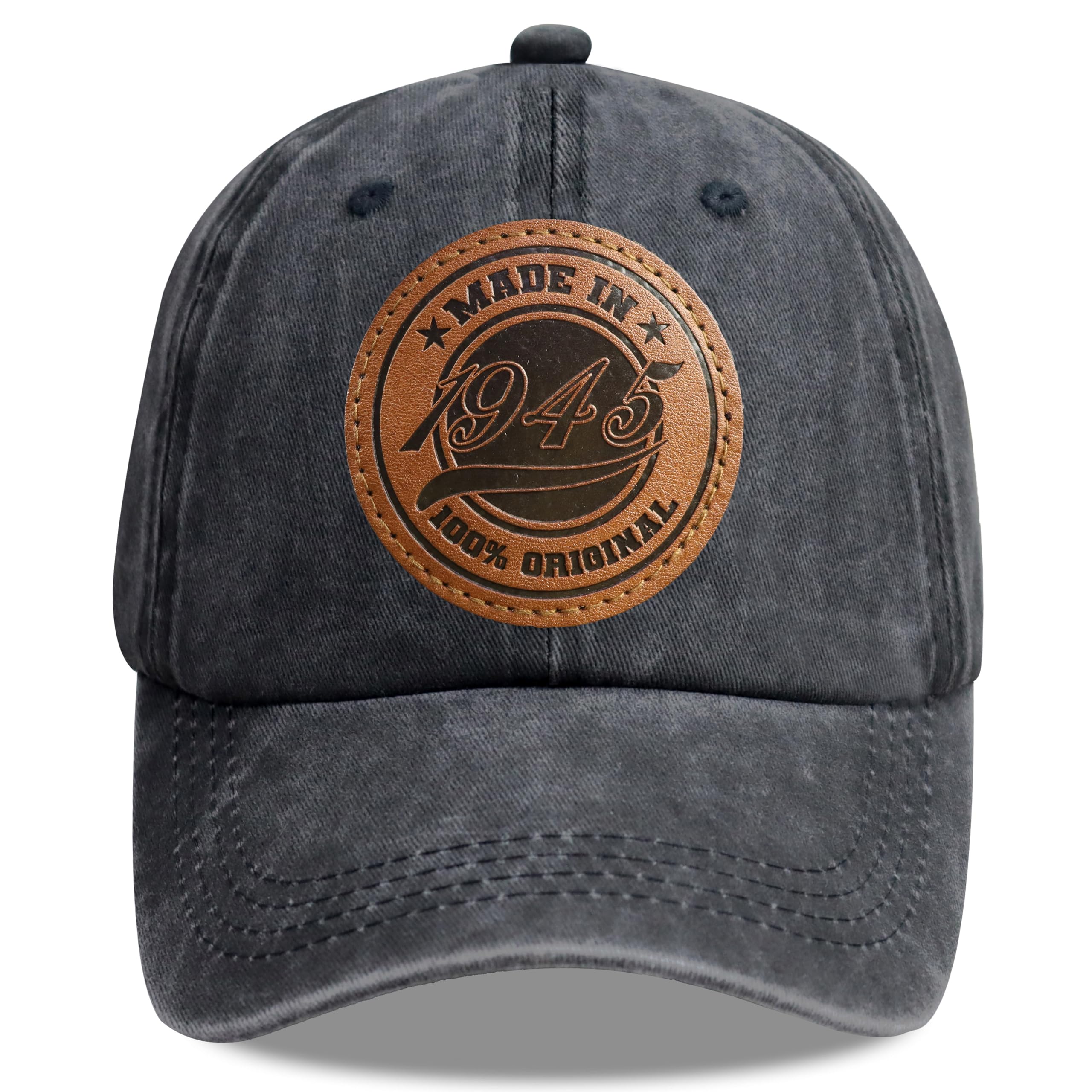 Leather Made in 1936 1937 1938 1939 1940 1941 1942 1943 1944 1945 100 Percent Original Adjustable Cotton Baseball Cap