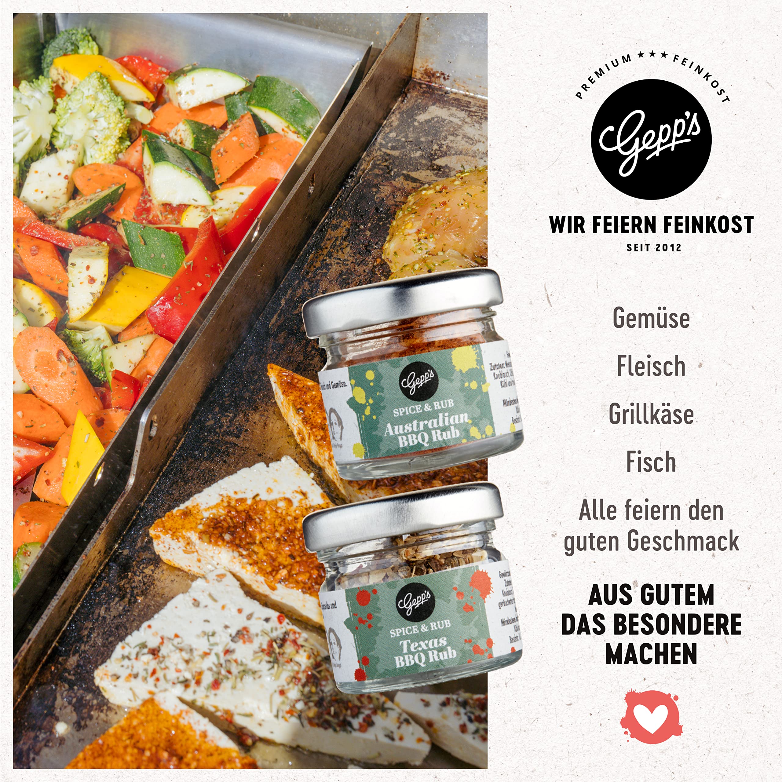 Gepp's Feinkost Gewürzreise Mini Gewürze aus aller Welt Gewürzmischungen Geschenkset