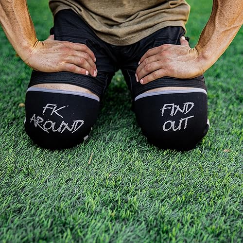 Miniatura 7 de Rodilleras para levantamiento de pesas y levantamiento de potencia (par de 0.276 pulgadas) para hombres y mujeres, rodilleras para levantamiento de