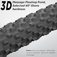 Vista 2 de Foam Roller with Stand, 21 inch Trigger Point Deep Tissue Massage Foam Roller with Suction Cup,Medium Density Grid Bracket Foam Rollers, Myofascial