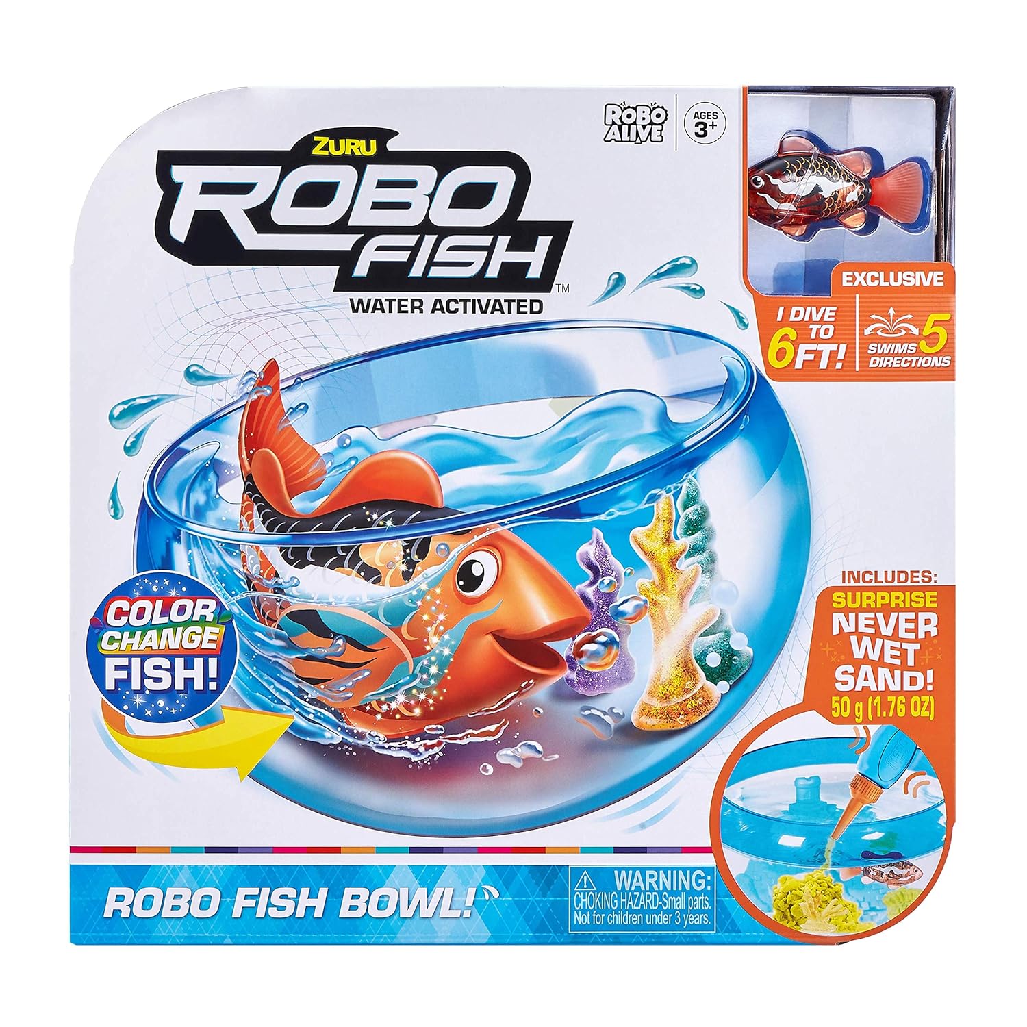 Buy ROBO ALIVE Robo Fish Water Activiated Swimming Pets Fish Bowl