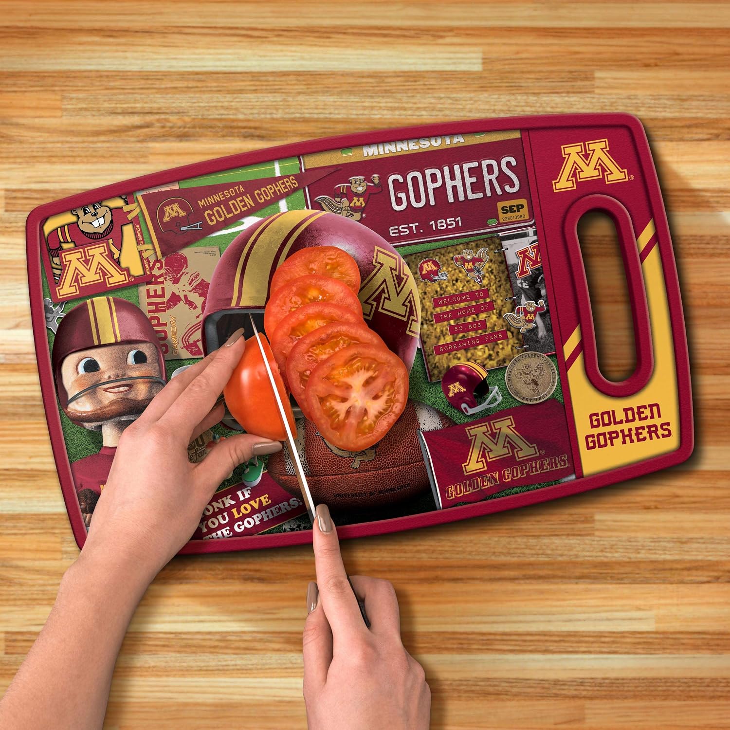 YouTheFan NCAA Retro Series Cutting Board