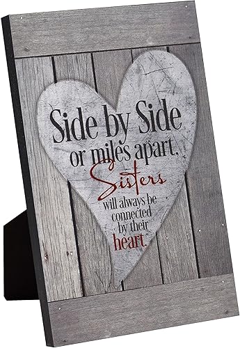 Miniatura 3 de New Horizons placa de madera Side By Side Or Miles Apart, Sisters...