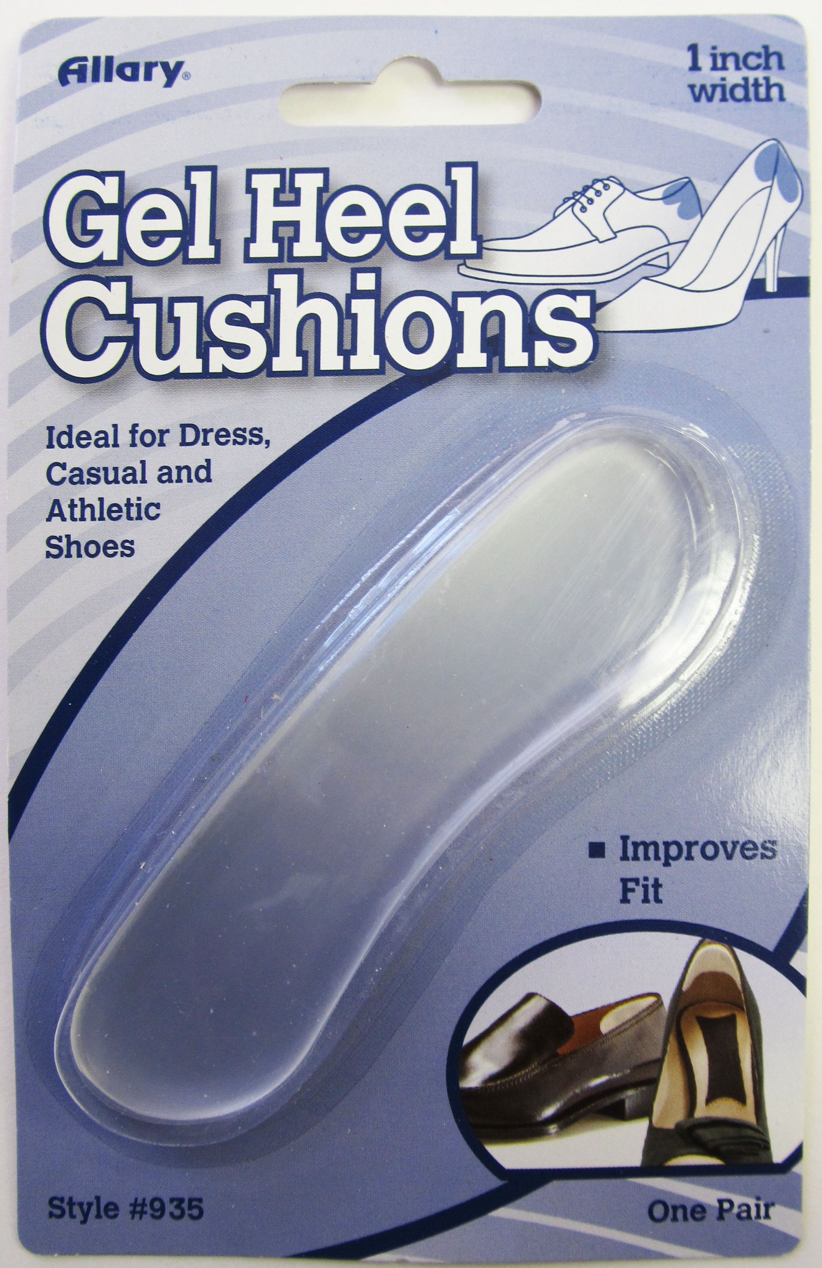 Allary Gel Heel Cushions, 1 Pair, Model #935