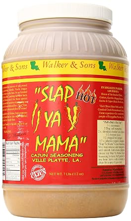 Slap Ya Mama Cajun Seasoning Blend, Hot, 7 Pound