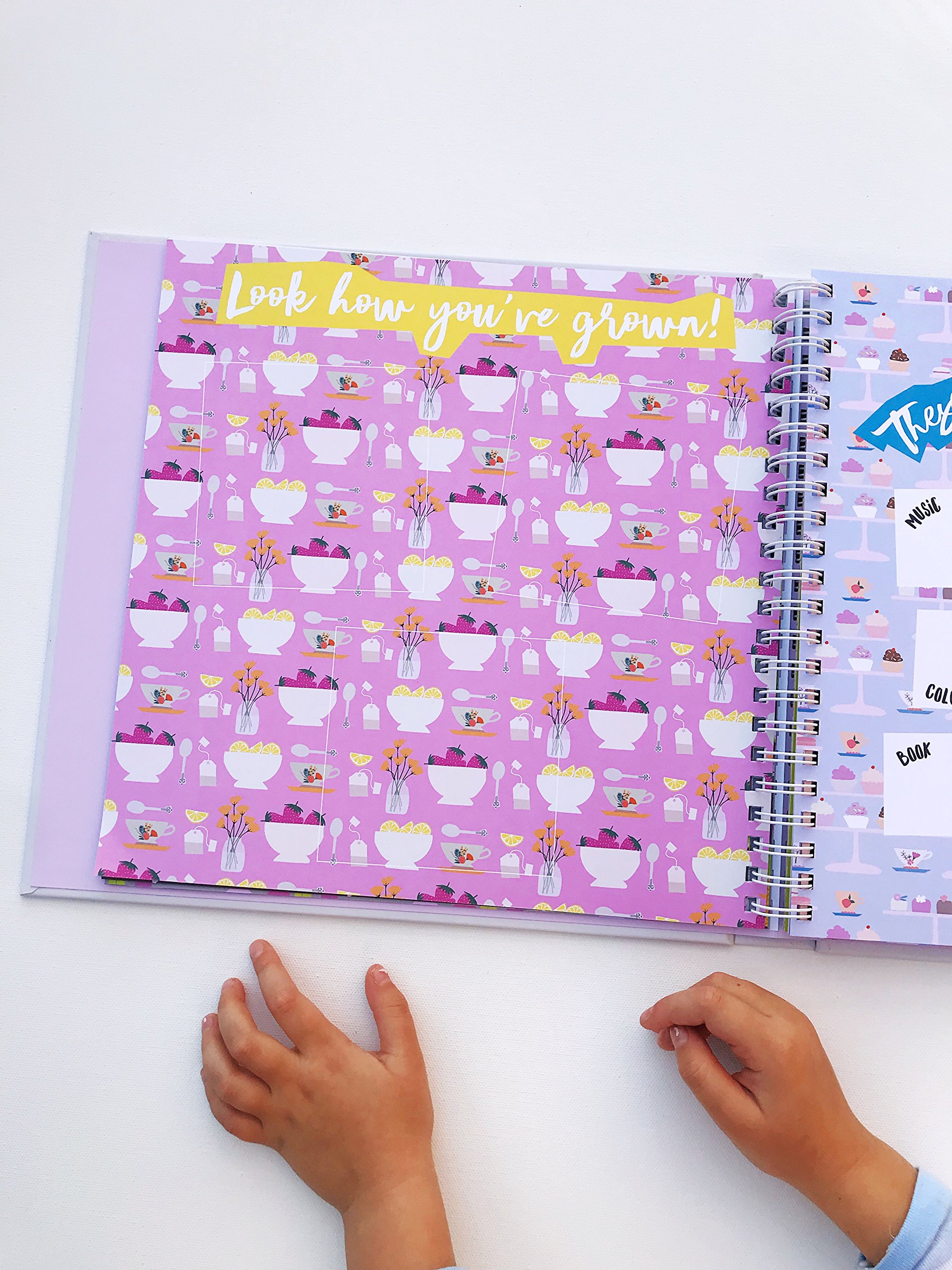 Lucy Darling The Little Years Erinnerungsbuch für Kleinkinder, Alter 1 bis 6 Jahre, Album für Mädchen, Meilenstein-Scrapbook zum Aufzeichnen wertvoller Erinnerungen – Erinnerungsbuch