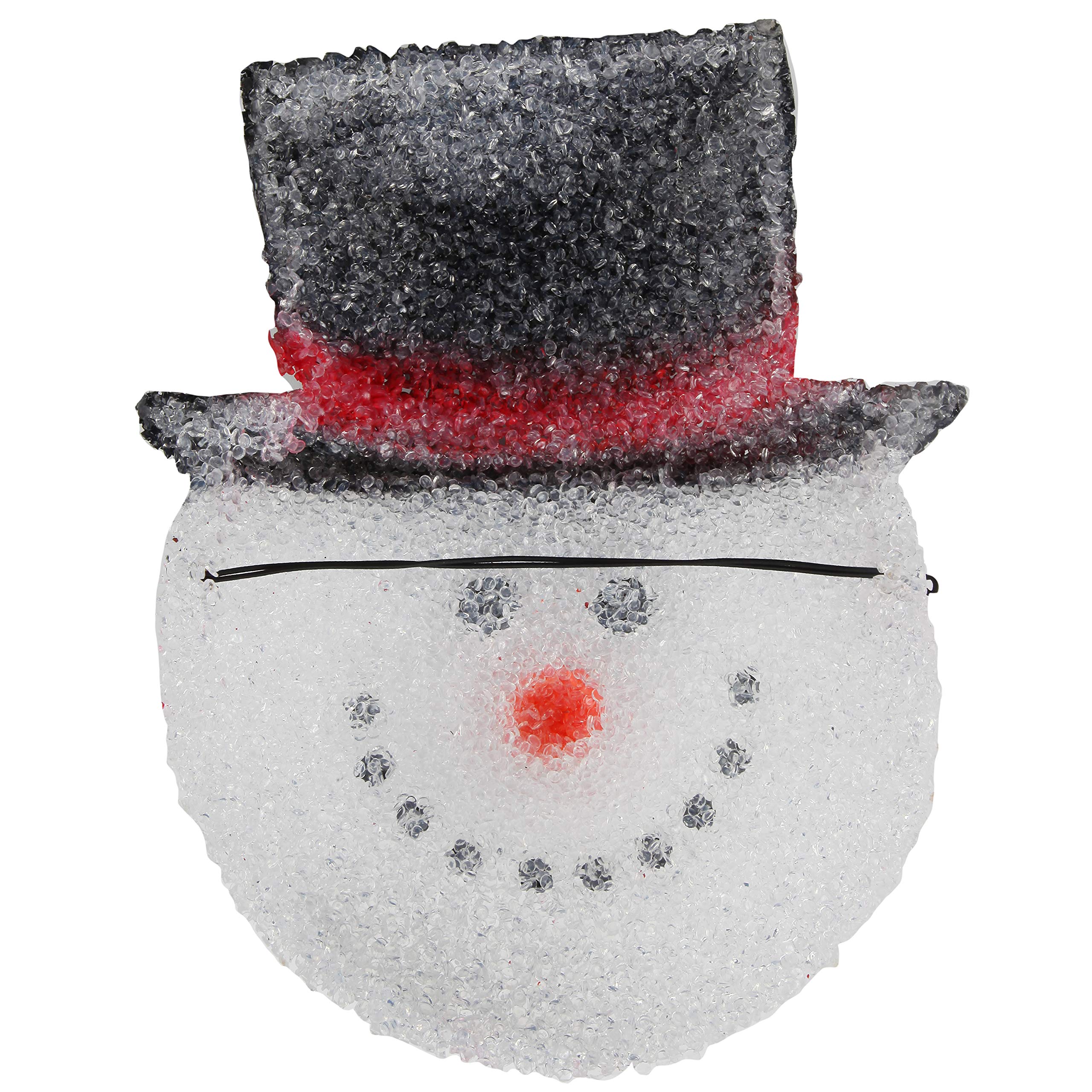 Lot De 2 Housses De Lumière Pour Porche De Noël - 30,5 Cm - Bonhomme De Neige Souriant - Décoration Extérieure
