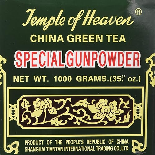 Pólvora especial de té verde de China 1 kilo (35.27 oz o 35.27 onzas) autenticidad garantizada - Paquete de 2