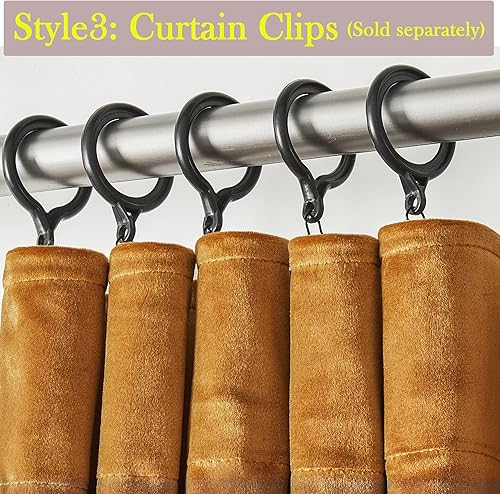 Miniatura 4 de Timeper Cortinas de terciopelo amarillo naranja para el hogar, decoración retro brillante para vacaciones, cortinas de terciopelo súper suave,