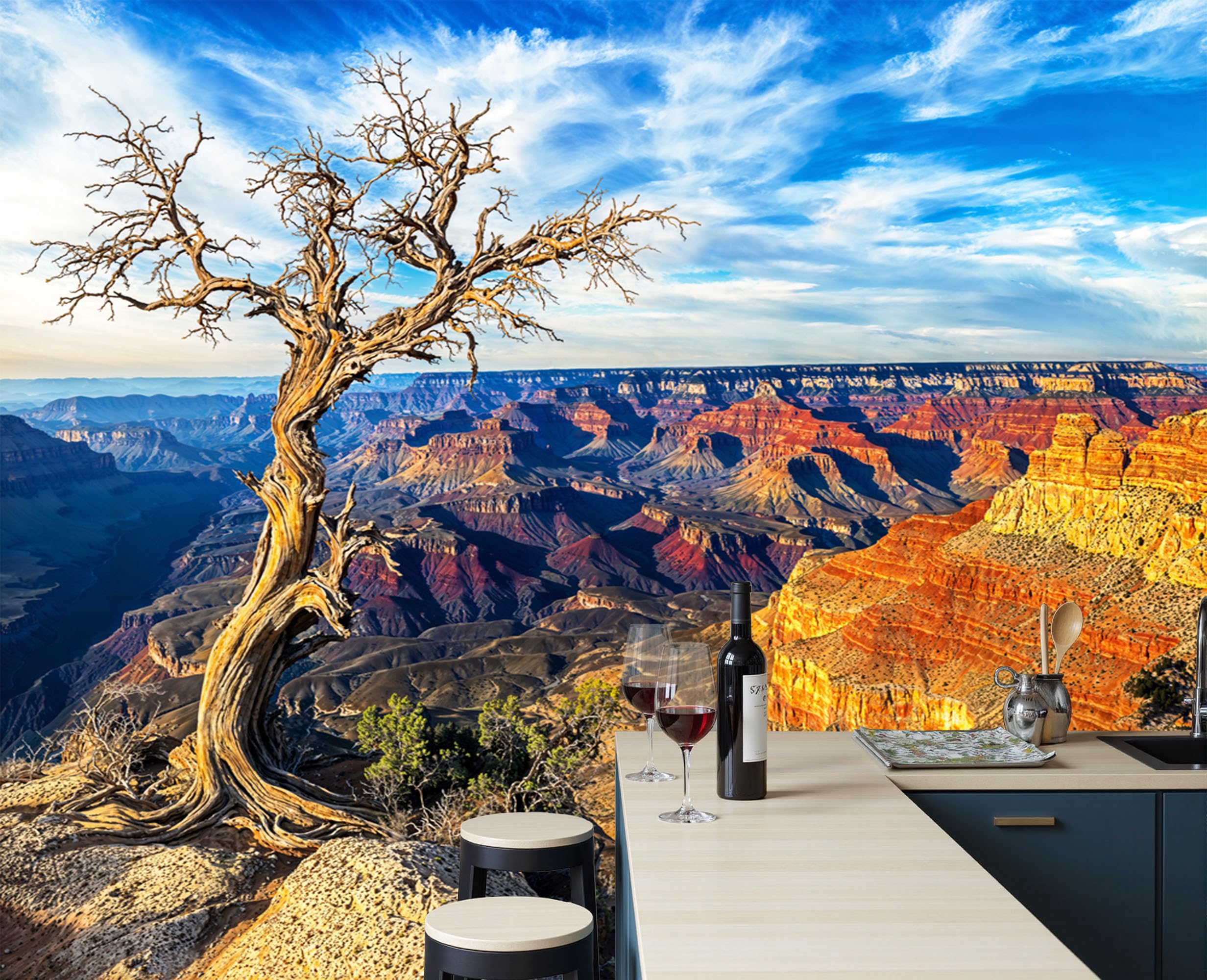 Papier Peint Panoramique Canyon 400x280cm pour un Salon Style Grand Ouest