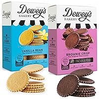 Vista 8 de Dewey's Bakery Meyer Lemon & Key Lime Galletas Finas Estilo Moravo Paquete Variado, Frescas de Panadería con Ingredientes Simples Reales, Aperitivo