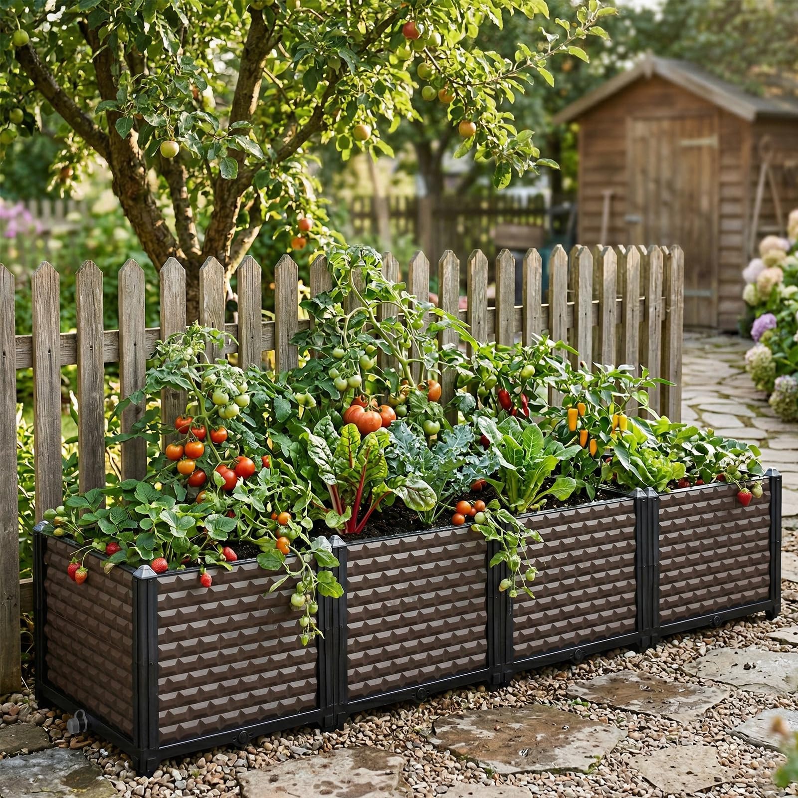 Amazon.co.jp: 屋外植物用大型プランター 高さ16インチ プランター 