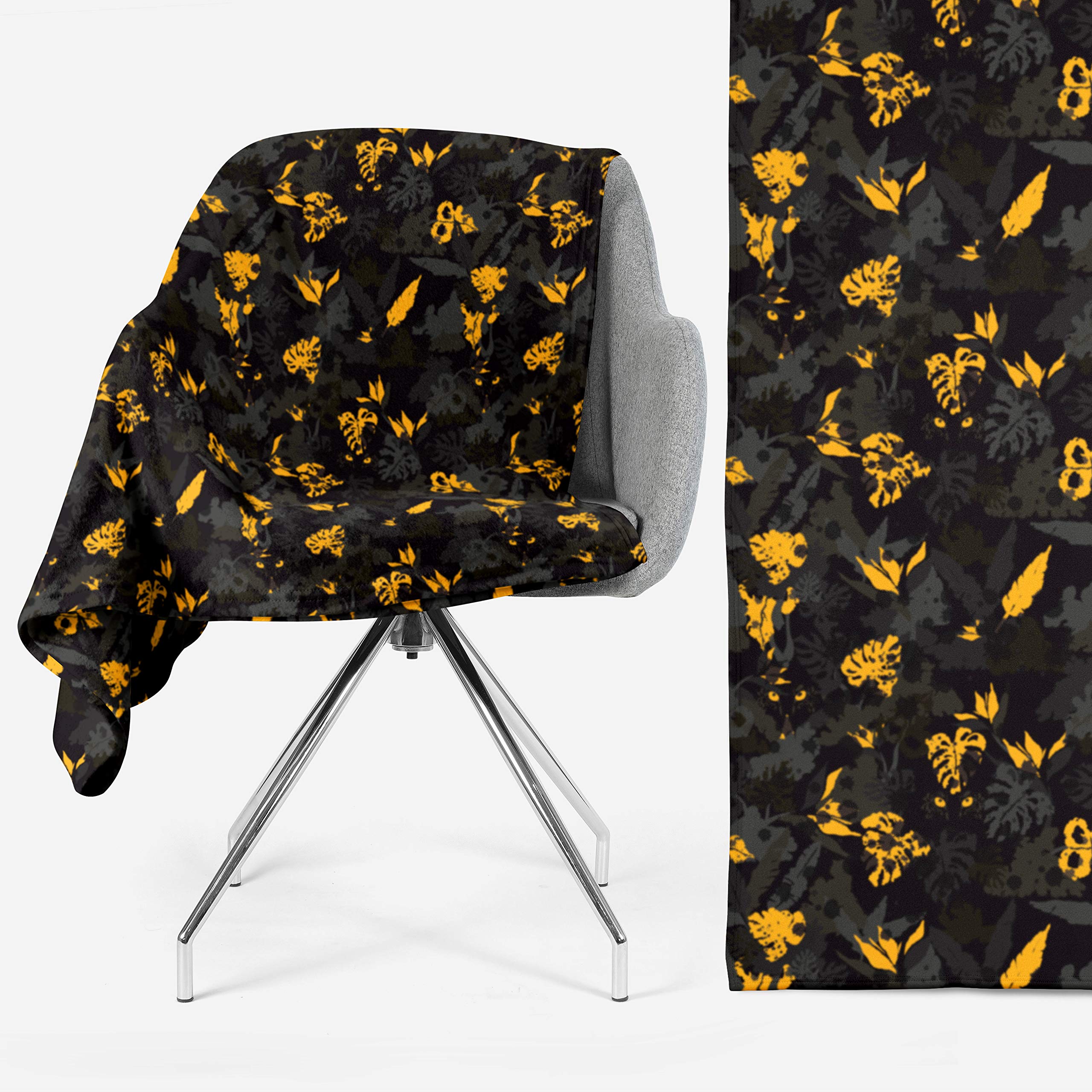 Couverture toucher soie camouflage noir jeté de lit moderne haut de gamme