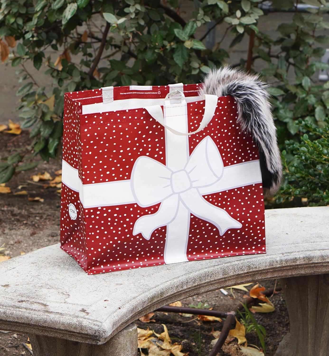 Earthwise Reusable Birthday/Holiday Bags - Totes Extra Large 14.5" H x 16" W x 8.5" D-Gift (Pack of 5) - Image 3