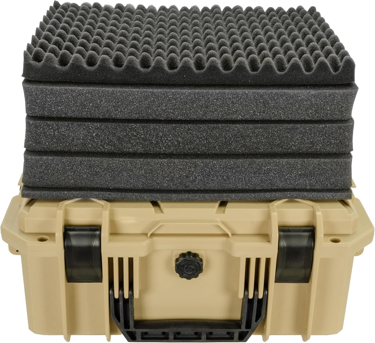 Eylar 18" Intact Series Hard Camera Case, Lightweight and Durable Stacker Design with Foam (Tan) - Image 7