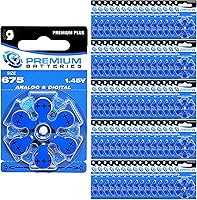 Vista 31 de Premium Batteries Tamaño 10 Batería de audífono de 1.45V Lengüeta amarilla (6 Baterías)