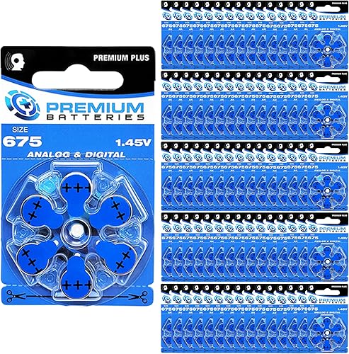 Miniatura 29 de Premium Batteries Tamaño 312, ZA312, PR41, P312 1.45V Zinc Air Baterías para audífonos con pestaña marrón (180 baterías)