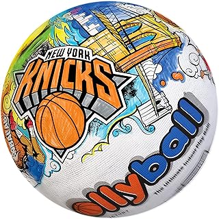 Ollyball NBA Team Edition New York Knicks Licensed Indoor Play Ball with NBALAB for Indoor Basketball Kid activites Coloring and Play