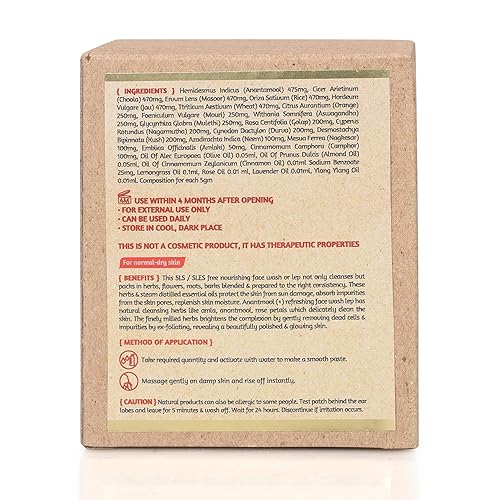 Miniatura 8 de ROOTS AND HERBS Lavado facial ayurvédico Lep Tratamiento natural 100% vegano Anantmool refrescante lavado facial limpiador facial no formante - 2.11