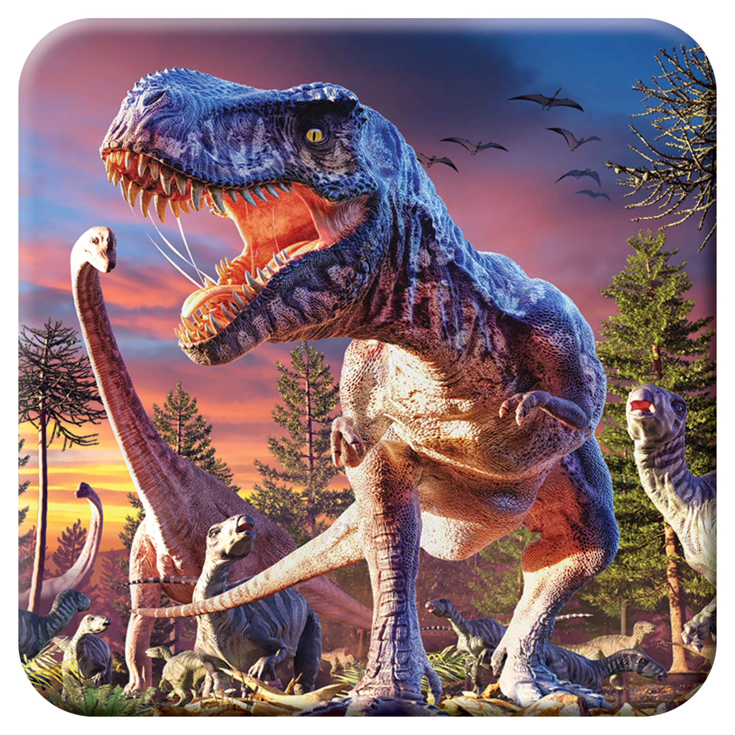3D Livelife Women's T-Rex Cork Coaster - Attack From Deluxebase. Lenticular Dinosaur Drink Coasters. Funny Gifts For And Men. Cute Novelty Kitchen Gift Ideas And Decorative Home Accessories