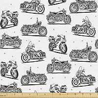 Vista 1 de Ambesonne - Tela multicolor impresa digital por The Yard.