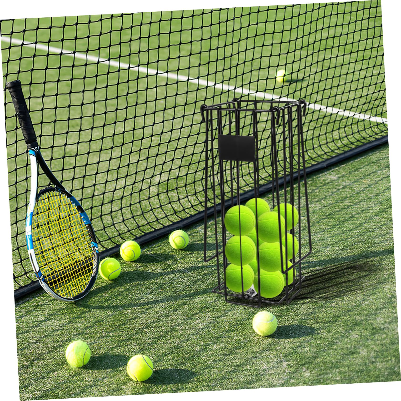 Recogedor Portátil de Pelotas de Tenis con Mecanismo de Presión Fácil Manejo y Transporte para Pickleball y Tenis