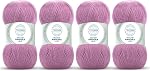 Angora Love Crochet Knitting Yarn 20% Wool 80% Acrylic 4 x 100 m Green Almond 108515