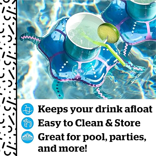 Miniatura 5 de BigMouth Inc Inflatable Drink Holder for Pool, Floating Cup Holder for Hot Tub & Water, Fun Outdoor Beverage Float