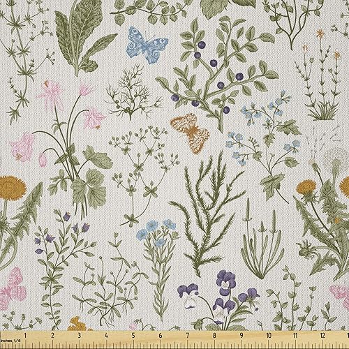 Miniatura 44 de Ambesonne The Yard, tela retro de The Yard, alegre patrón hipster antiguas cámaras de fotos analógicas, equipo de película estilo garabato, tela de