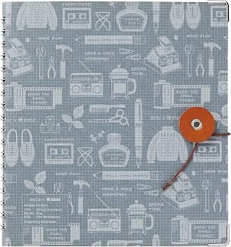 kleid Note eric x kleid String Tie Notes, Square Shape, 2mm Grid, Gray 8604-03