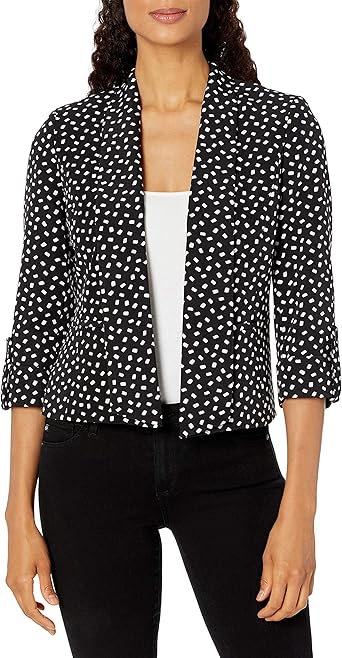 kasper black and white jacket