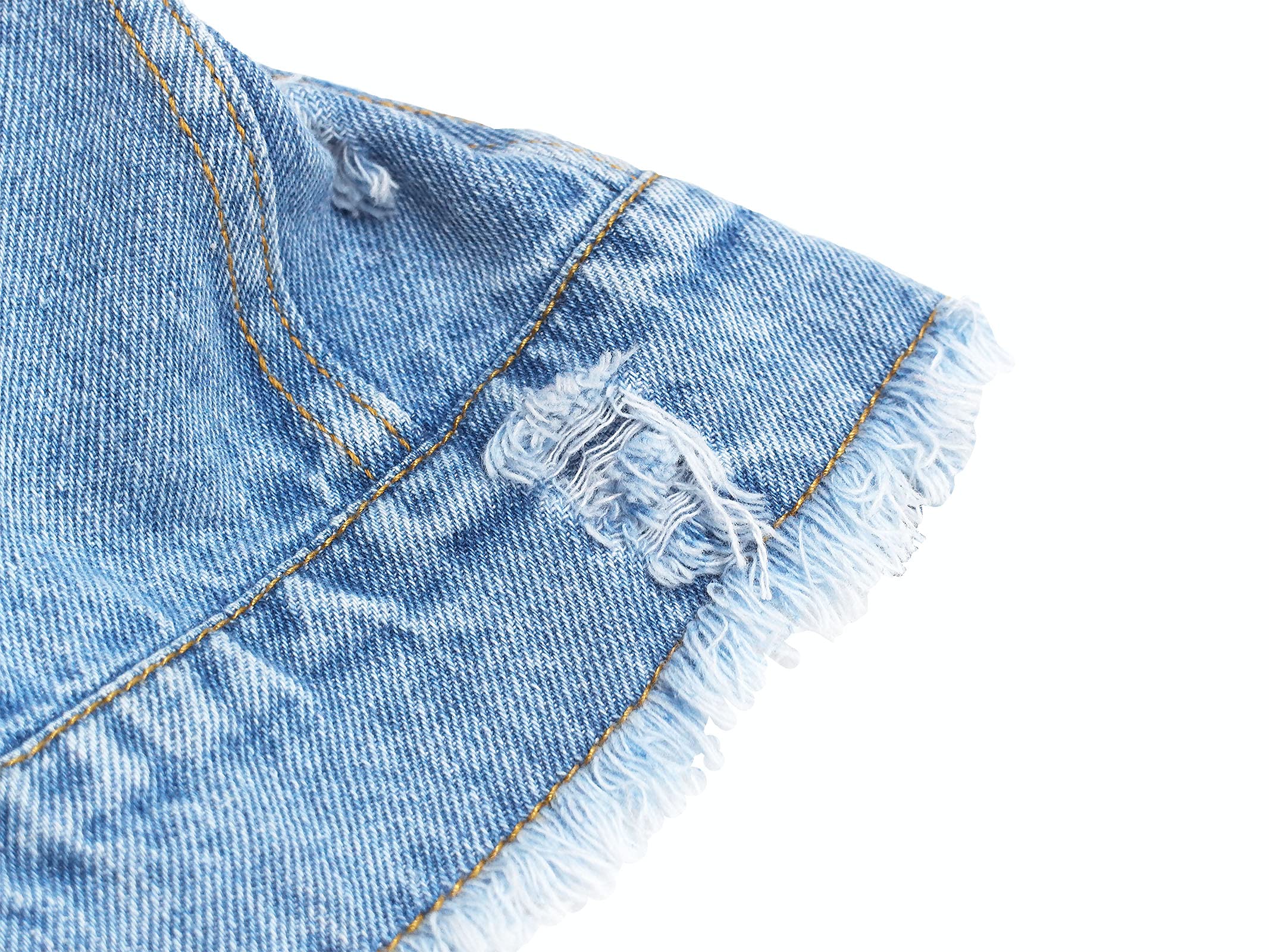 KIDSCOOL SPACE Gilet en jean pour petites filles, gilets en jean pour juniors