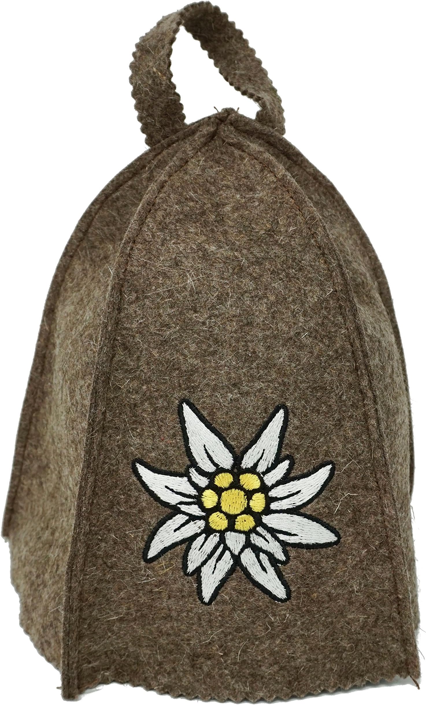 CRS Flower Cap High Quality 100% Felt Sauna Hat For Men And Women. Perfect Sauna Accessory.