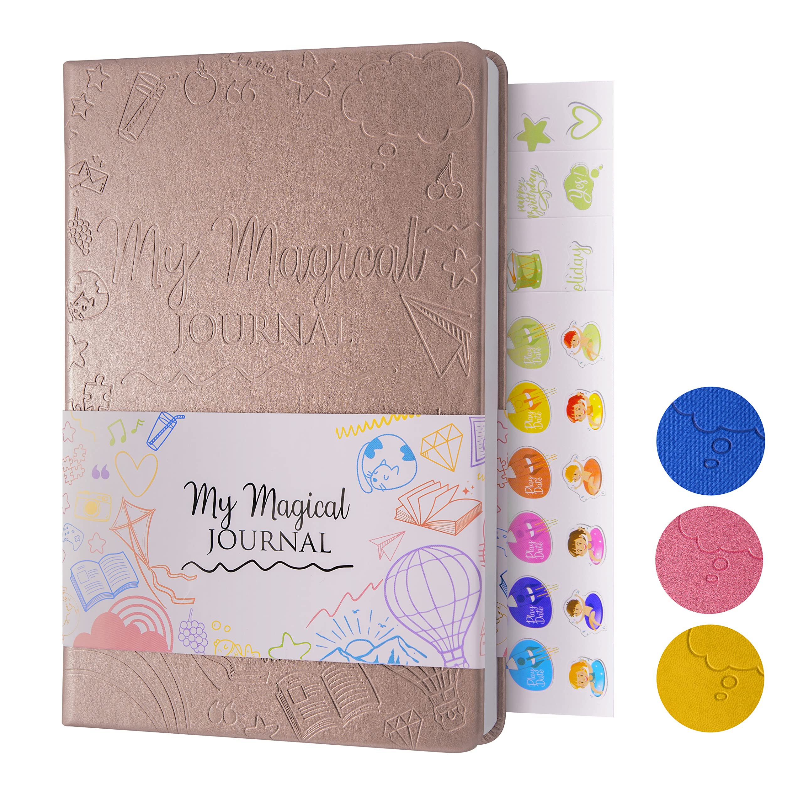 My Magical Journal - Daily Journal for Children Aged 5-10, Rose, A5