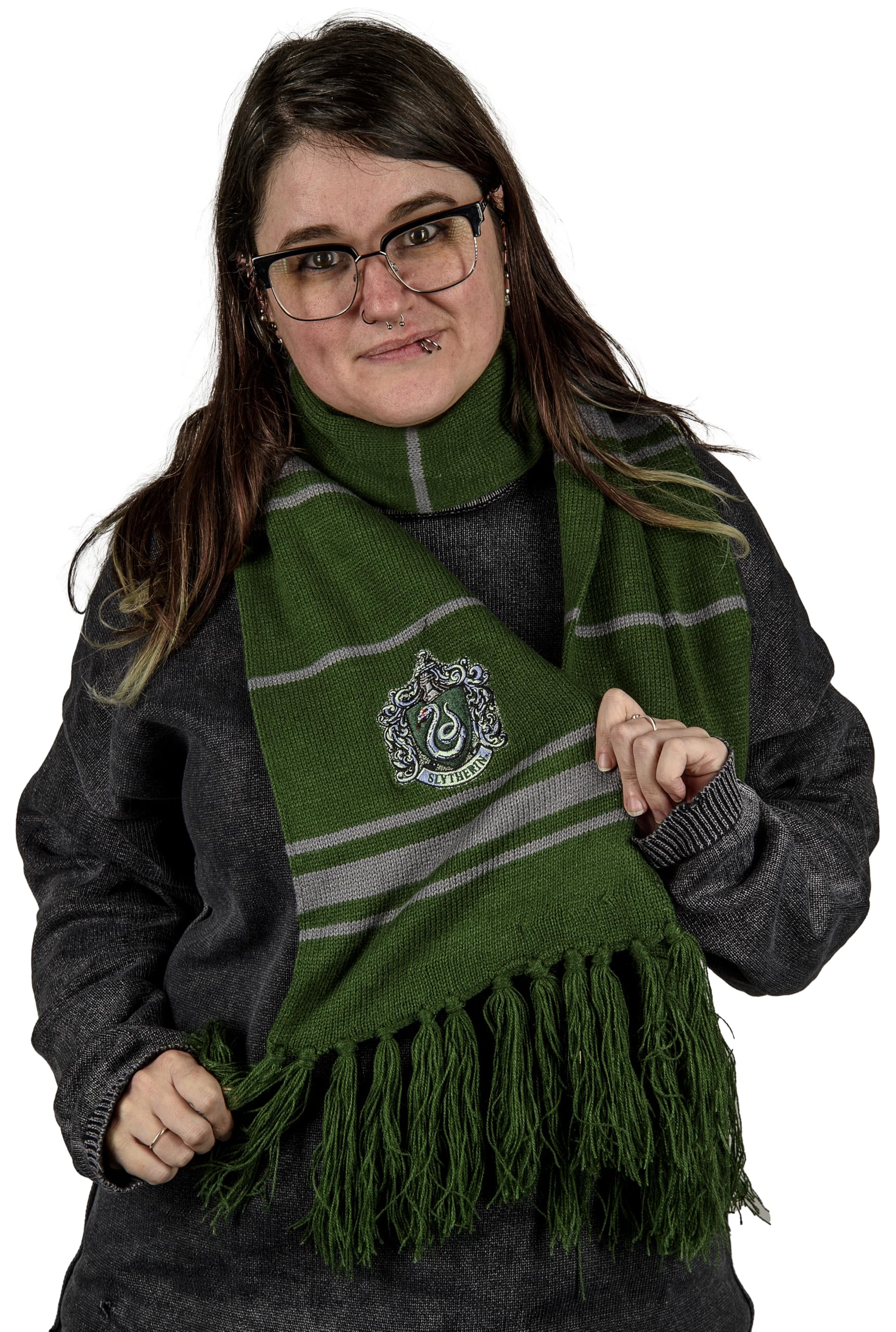 AAA Merchandise Harry Potter: Slytherin Thin Stripes Scarf (Hanger)
