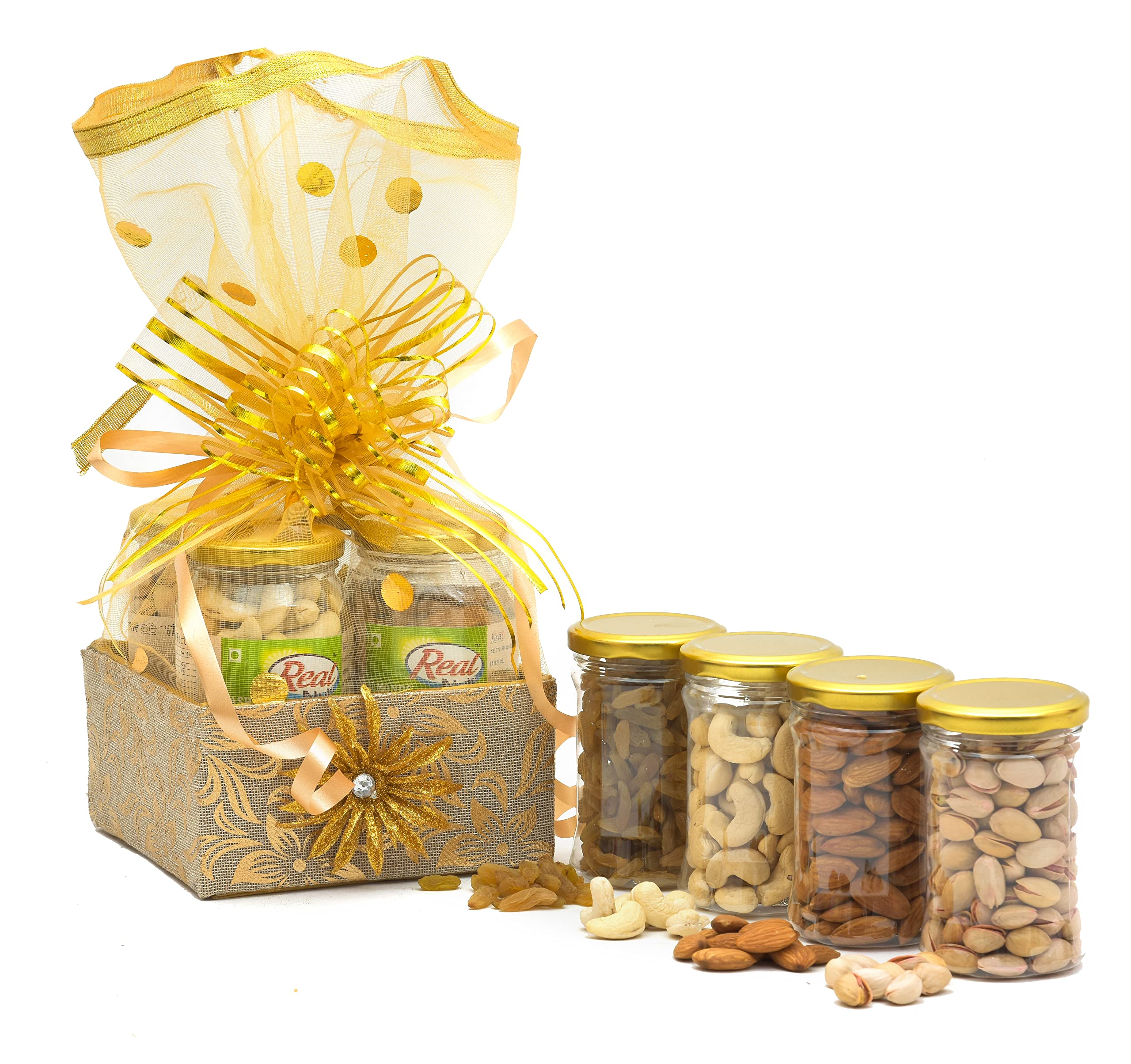 VT REAL NUTRI Dry Fruit And Nut Gifts, Basket/Hamper/Box Diwali/Rakhi/chirstmas/Newyear//Birthday/Anniversary/Wedding//Corporate Gift 500gm