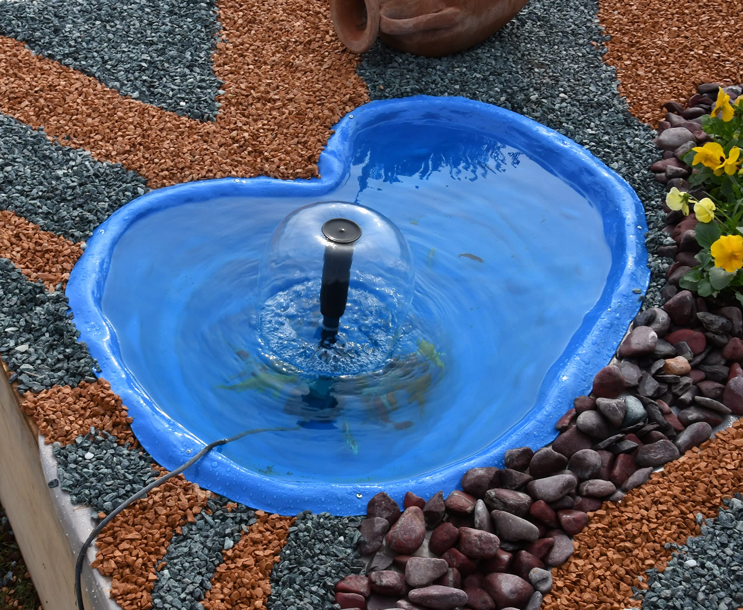 Giardini d'Acqua Jardines de Agua Estanque de Jardín Mod Caldonazo Azul Tortugas 90L Plantas Peces Plastico Exterior