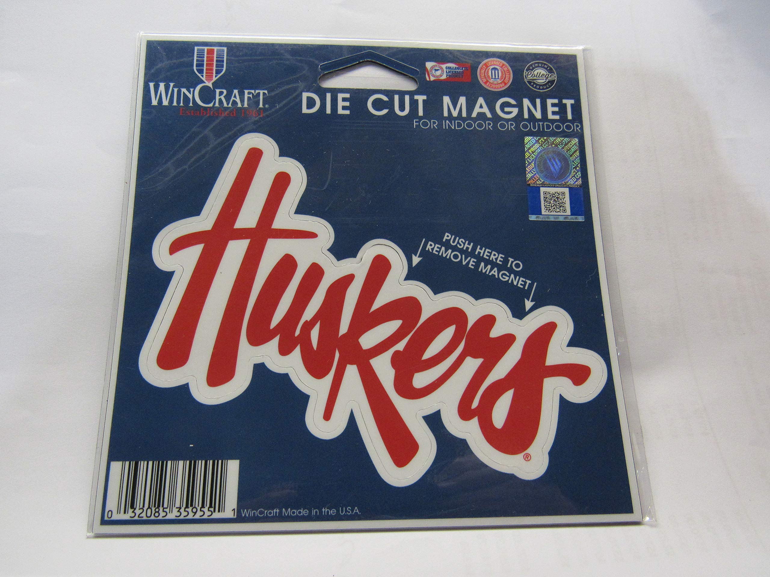 Wincraft NCAA Nebraska Cornhuskers Die Cut Magnet, 4.5